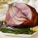 Spiral Cut Ham with Asparagus