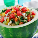 Couscous, Watermelon and Gorgonzola Salad